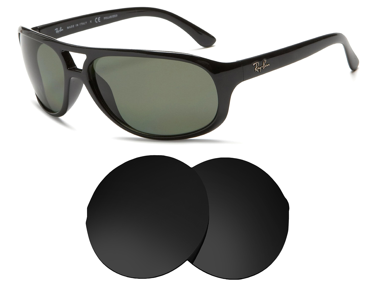 Replacement Lenses for Ray-Ban Replacement Lenses RB4124 63mm